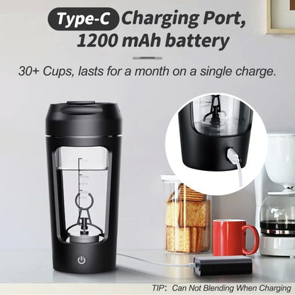 USB Electric Protein Shaker Bottle 650ml